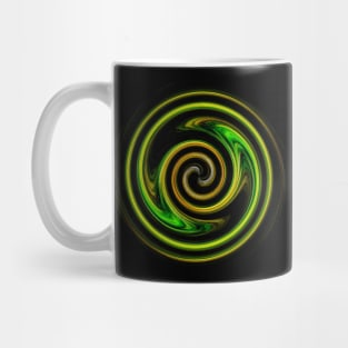 Yellow Hypnotic Spiral Mug